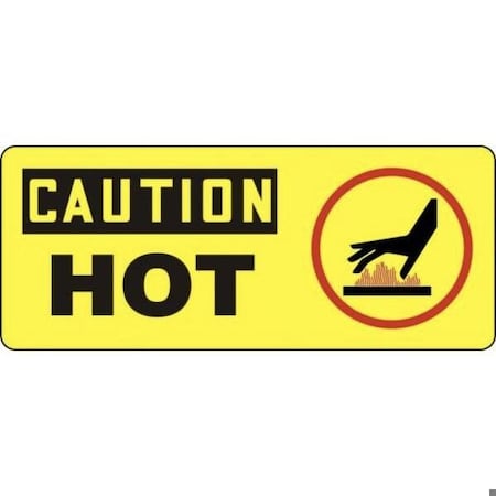 Accuform OSHA CAUTION SAFETY SIGN HOT HAND MEQM709XP MEQM709XP